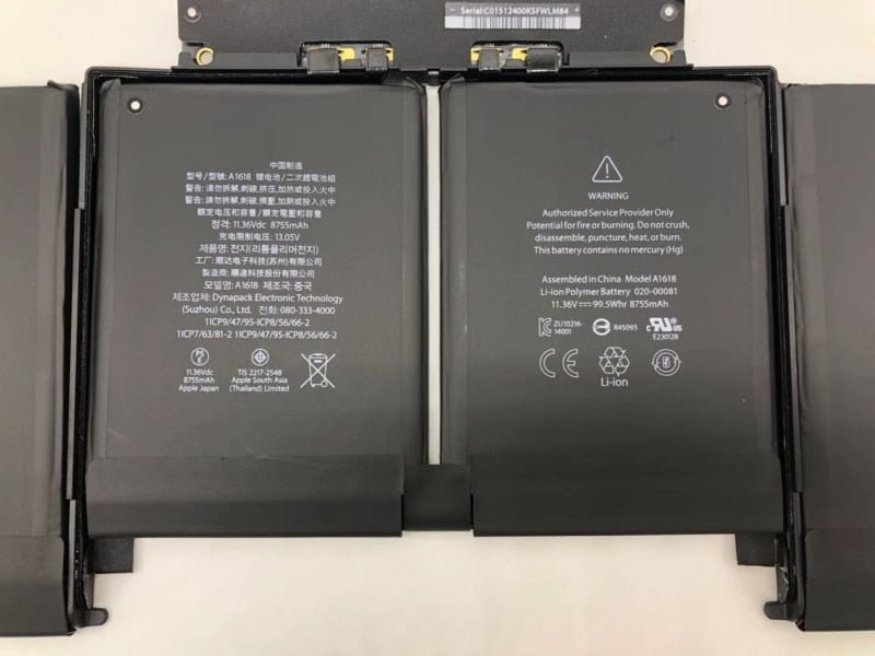 A1618 laptop battery for apple macbook pro 15 retina a1398 2015 version 2