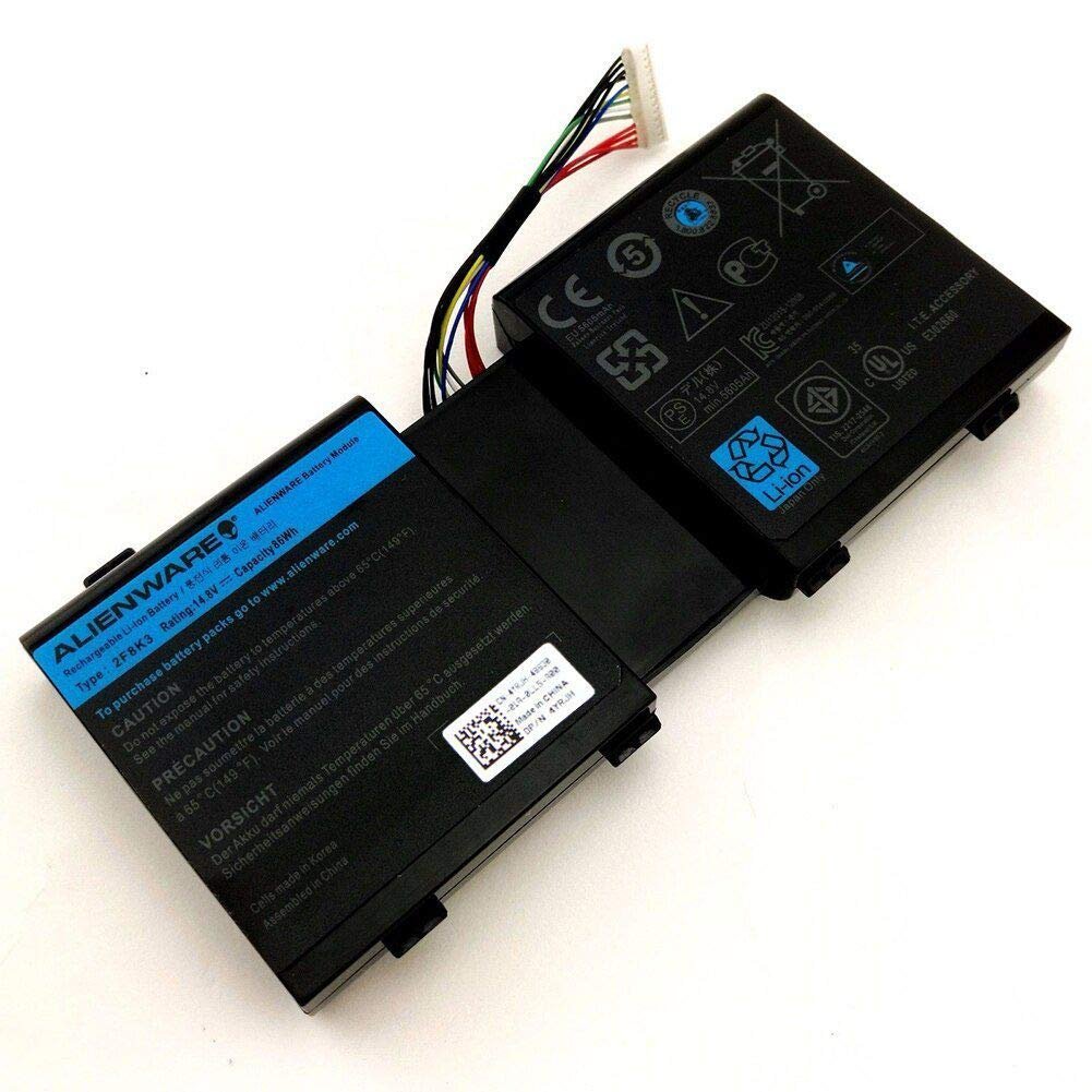 Original 2f8k3 kj2px laptop battery for dell alienware 17 18 18x m17x r5 m18x 1