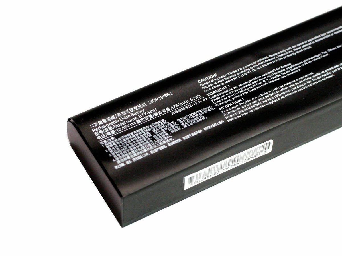 Original bty m6h laptop battery compatible with msi ge62 ge72 series gl62 6qf 2