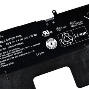 Sony 7.5V 4740mah/36wh VGP-BPS38 Battery Compatible with Sony SVP13 Pro13 Pro11 Series Laptop