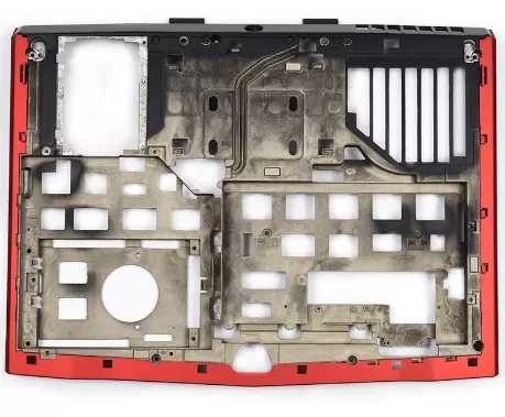 Alienware m14x bottom base cover red