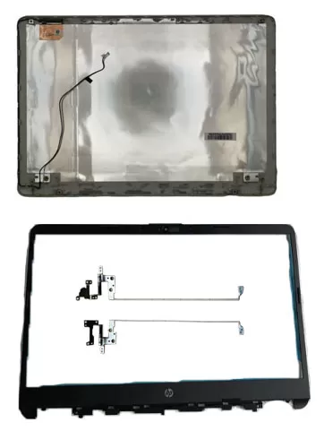 Hp 14s-dq 14s-dq3017tu lcd top cover bezel with hinges abh black