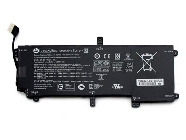Hp 15-as 15- as109tu 15-as014wm 15-as series notebook 11. 55v 52wh 4350mah 6-cells vs03xl laptop battery