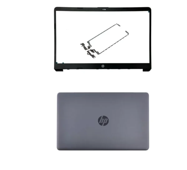 Hp 15-bs black laptop lcd back cover with front bezel with hinges