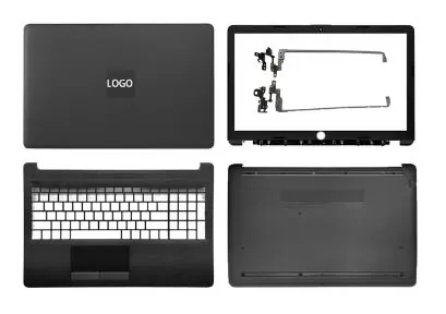 Hp 15-da 15-db 15-dx 15-dr 250 g7 lcd top cover bezel hinges with touchpad palmrest and bottom base full body assembly