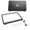 HP 15-G LCD Back Cover with Front Bezel and Hinges