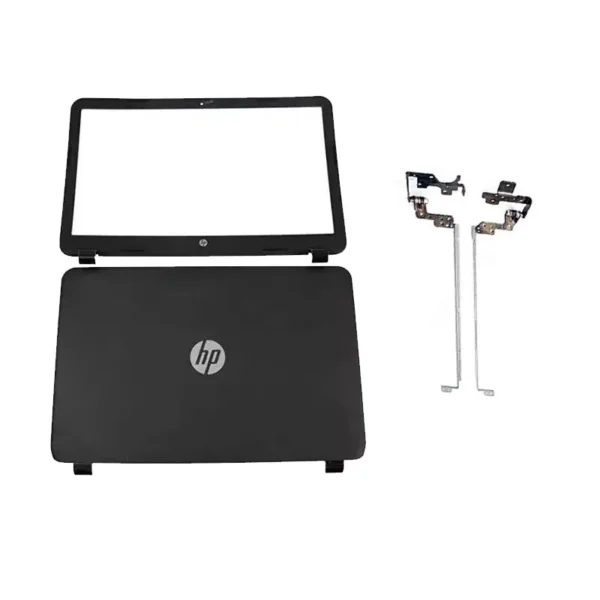 Hp 15r black laptop lcd back cover with front bezel with hinges