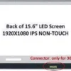 HP 15s-fr 15S-FR2515TU Laptop FHD 1920 x 1080 15.6 inch 30 Pin Video Connector Display Screen