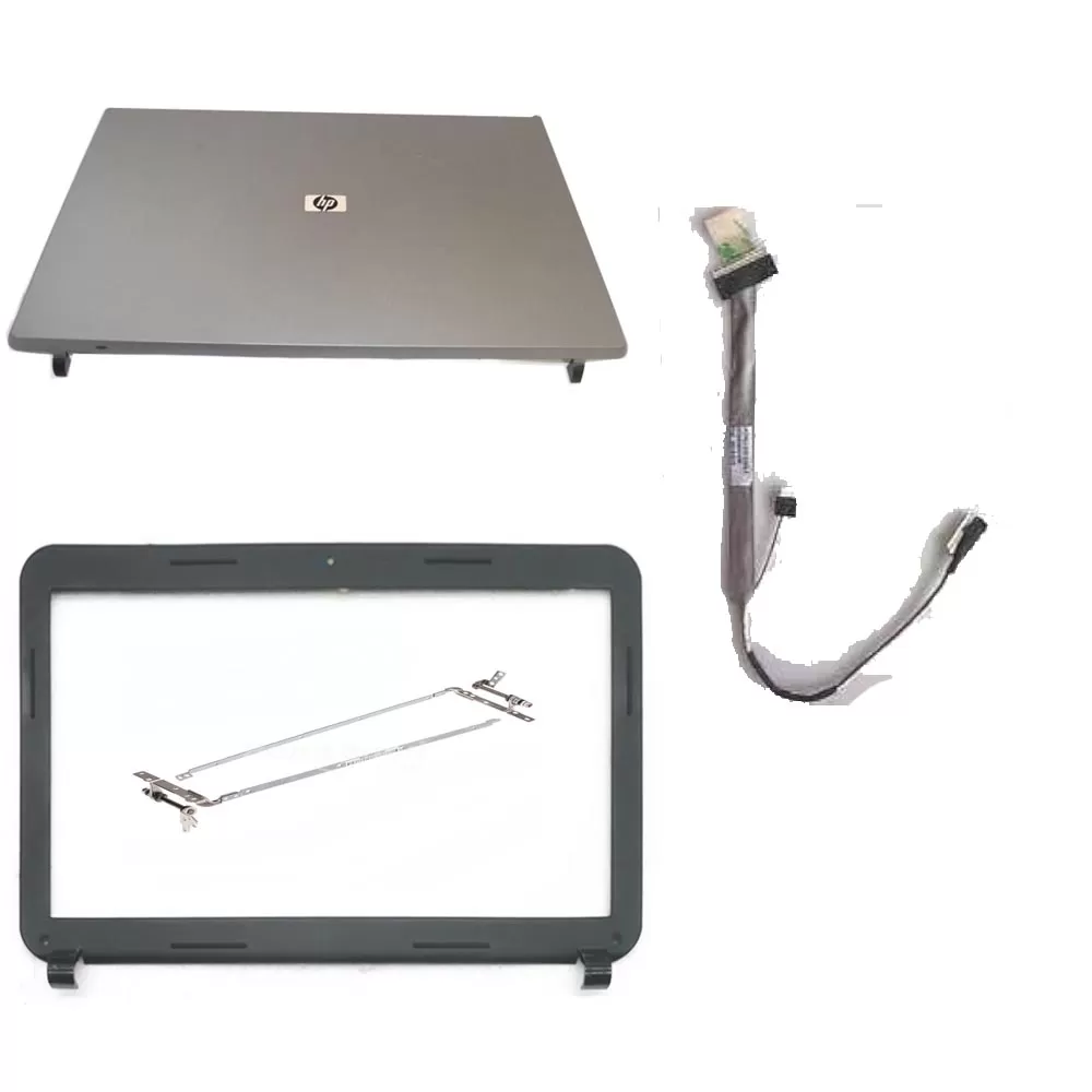 Hp 530 lcd top cover bezel and hinges with screen cable blr