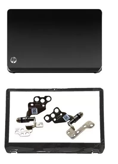 Hp envy m6 m6-1215tx lcd top cover bezel with hinges abh non touch