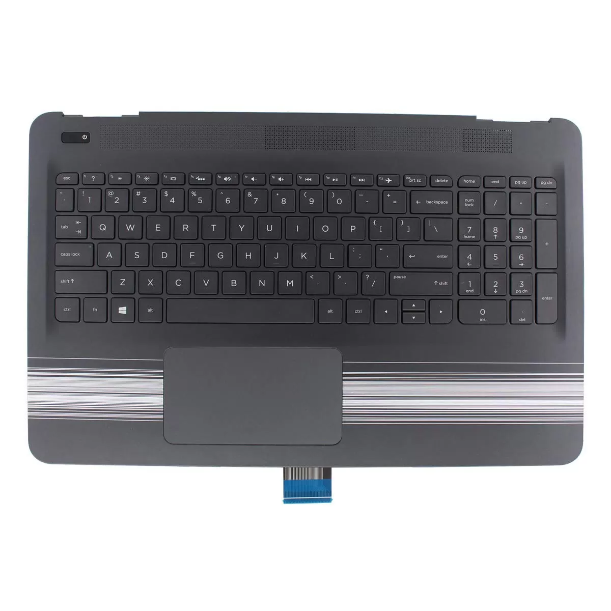 Hp pavilion 15-au117tx 15-au 15-aw keyboard with touchpad palmrest