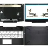 HP Pavilion Gaming 15-CX 15-CX0000x LCD Top Cover Bezel Hinges with Palmrest and Bottom Base Full Body Cover