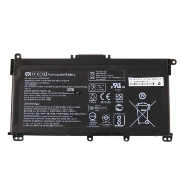 Hp tf03xl ht03xl battery for pavilion x360 14-cd, pavilion 14-bf, 14-bk, 15-da,15-cc, 15-cd, 15-ck-- mpn: tf03xl/ht03xl