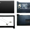 Lenovo G40-80 G40 80 Laptop LCD Top Cover Bezel Hinge with Touchpad Palmrest and Bottom Base Full Body Cover