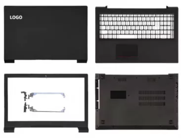 Lenovo v110-15 v110-15isk series lcd top cover bezel hinges with touchpad palmrest and bottom base body assembly