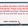New 15.6 Paper LED Screen WXGA HD Laptop Glossy Display 30 Pin