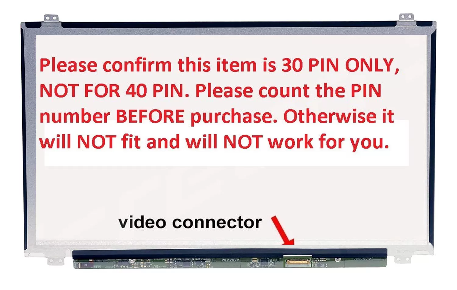 New 15. 6 paper led screen wxga hd laptop glossy display 30 pin