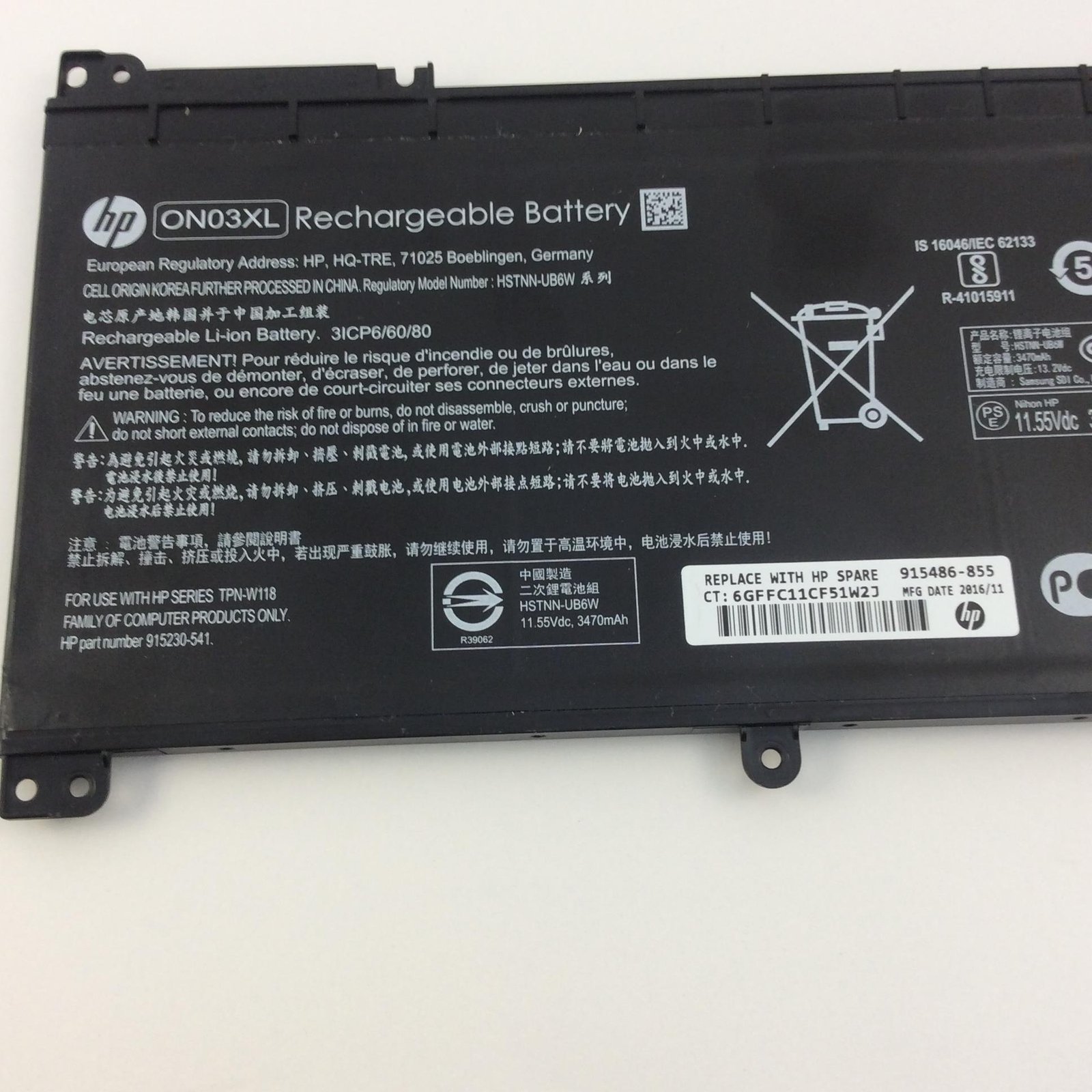 On03xl for hp pavilion x360 13-u000 m3-u000 u103dx u105dx 14-ax010wm ax020wm 843537-541 844203-850 hstnn-ub6w