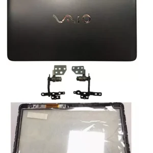 Sony vaio SVF142C29W LCD Top Cover Bezel Hinges with Touch Glass