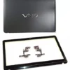 Sony Vaio SVF15215SNB Touch Laptop LCD Top Cover Bezel Hinges with Touch Glass