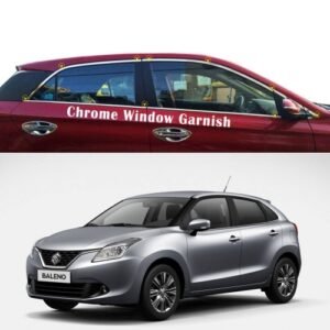 Car Full Window Chrome Garnish Trims For Maruti Suzuki New Baleno