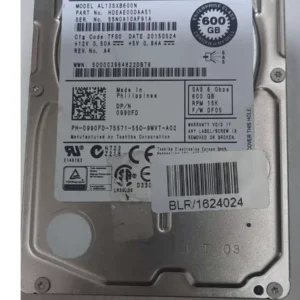 Dell 600GB SAS 15K RPM 6Gbps Hard Disk Drive 0990FD