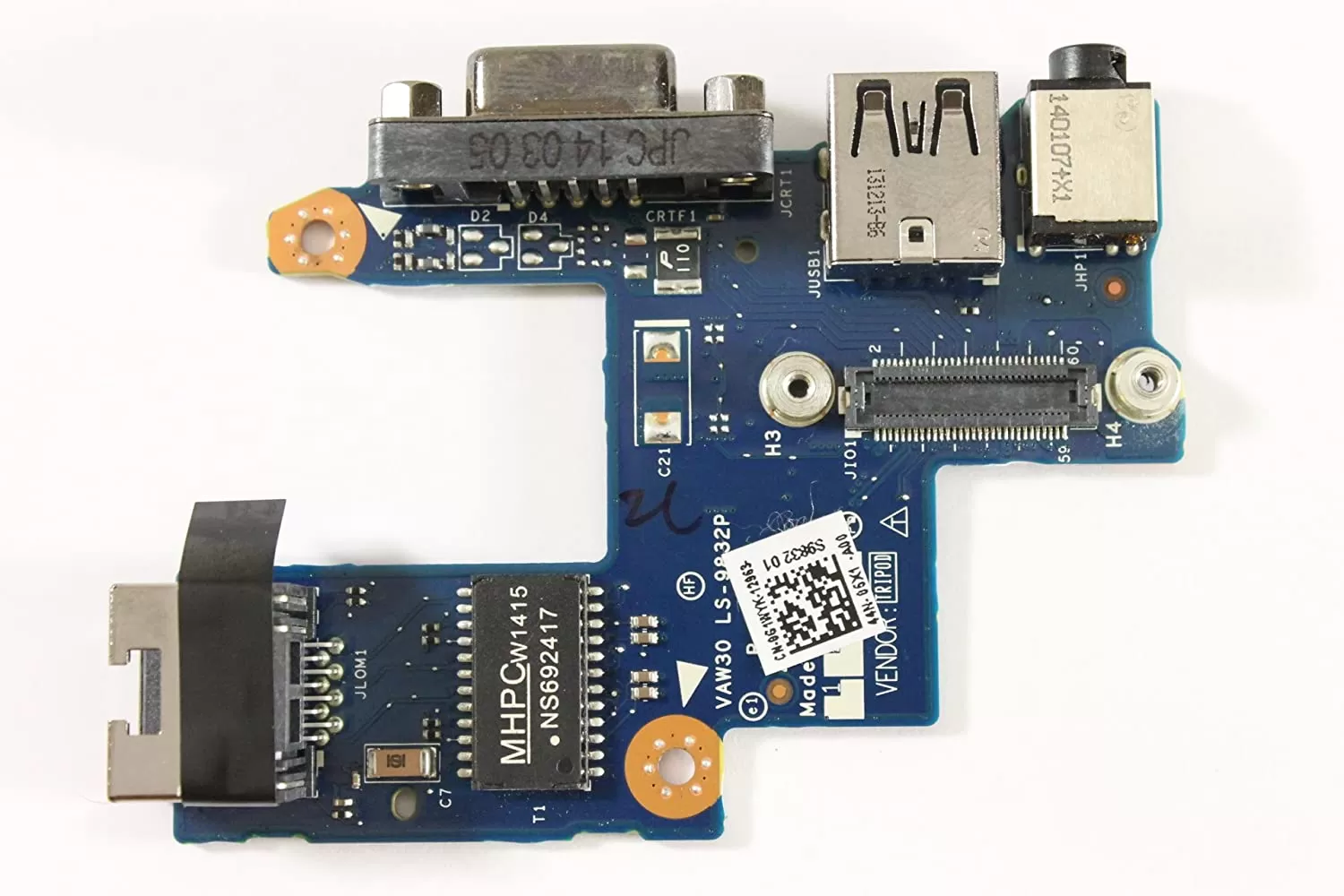 Dell latitude e5440 audio ethernet usb vga i/o board