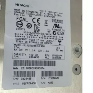 Hitachi 450GB 15K 3.5 Inch Fibre Channel Hard Disk 0B24498