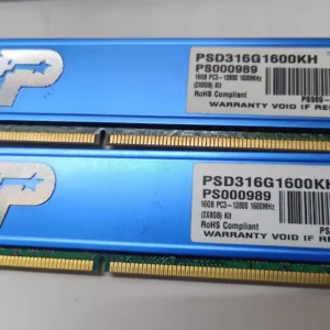 Patriot Blue 16GB (2 x 8GB) Kit DDR3 1600 (PC3 12800) Desktop Memory Model PVL38G160C0KB