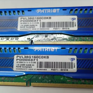 Patriot Blue 8GB (2 x 4GB) Kit DDR3 1600 (PC3 12800) 1.5V Desktop Memory Model PVL38G160C0KB-PD000371