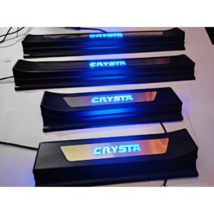 Toyota Innova Crysta 2016 Onwards OEM Door Opening LED Lights Scuff Sill Plate - 4 Pieces