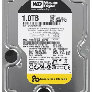 Western Digital 1TB 7200RPM SATA 6Gbps 64MB Cache 3.5 inch Hard Drive WD1003FBYZ-010FB0