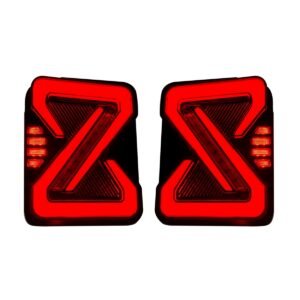 Ozone Plus Z Design Modified Tail Lights for Mahindra Thar Roxx 2024 Onwards - Solid