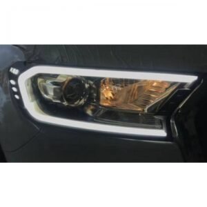 Ford New Endeavour Headlight Cover With LED DRL Lights (Set of 2Pcs.)