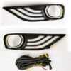 Tata New Tiago Facelift 2020 Front LED DRL Day Time Running Lights with Matrix Turn Signal Indicator (Set of 2Pcs.)