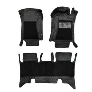 7D Car Floor Mats for Hyundai Creta 2015-20 - Black Color
