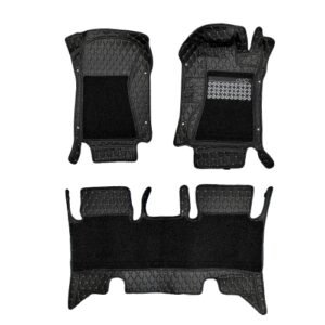 7D Car Floor Mats for Tata Curvv EV 2024 Onwards - Black Color
