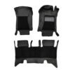 7D Car Floor Mats for Tata Punch 2021 Onwards - Black Color