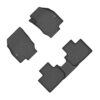 GFX Volkswagen Taigun 2021 Onwards Custom Fit LLM LifeLong TPV Mats - Set Of 3 Pcs.