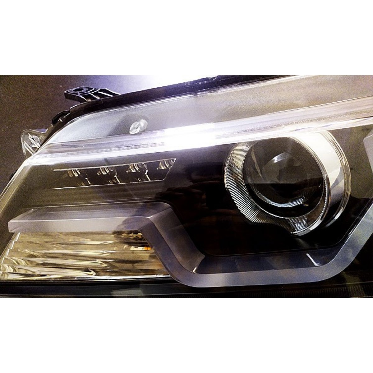 Honda city 2014-2016 bmw style modified headlight with drl and projector lamp (set of 2pcs. )