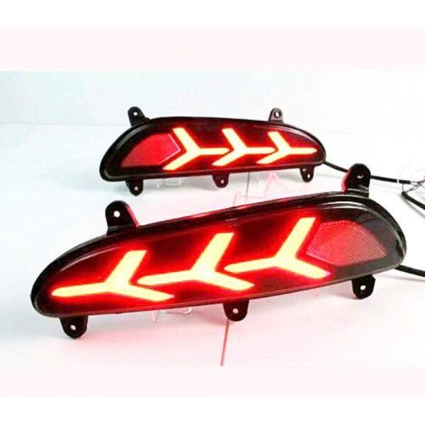Hyundai i20 elite 2014-2018 bumper led reflector lights in arrow design (set of 2pcs. )