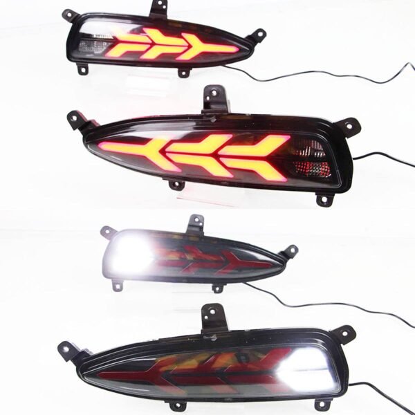 Hyundai i20 elite facelift 2018-2020 bumper led reflector lights in arrow style (set of 2pcs. )