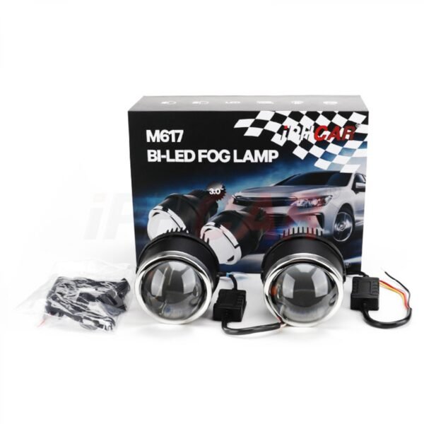 Iph car 35w m617 led fog lamp projector lights tri color