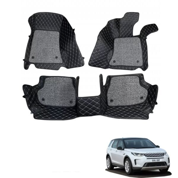 Land rover discovery premium diamond pattern 7d car floor mats (set of 3, black)