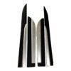 Maruti Vitara Brezza Door Side Cladding Set (Black & Silver)