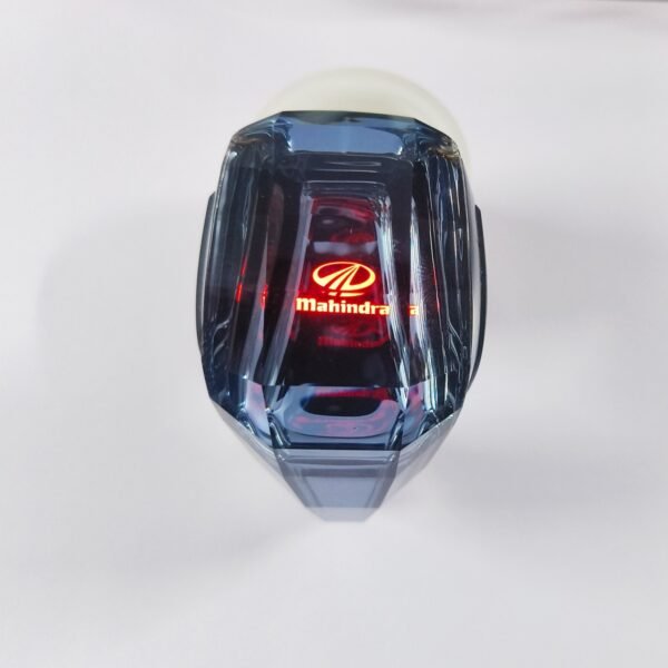 Old mahindra logo illuminated multi color led gear shift knob