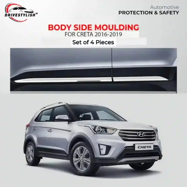 Car side beading fot creta 2016-2020 set of 4