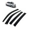 Car Window Door Visor For Hyundai Xcent Set Of 4 (Black)