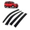 Car Window Door Visor For Mahindra TUV 300 Set Of 6 (Black)