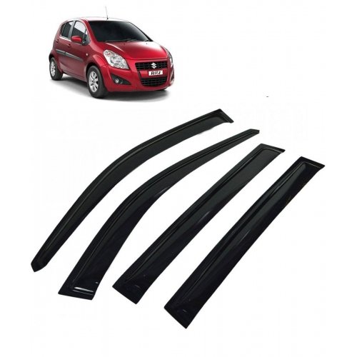 Car window door visor for maruti suzuki ritz set of 4 (black)